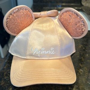 Minnie Mouse hat with ears. Never worn! Adult size